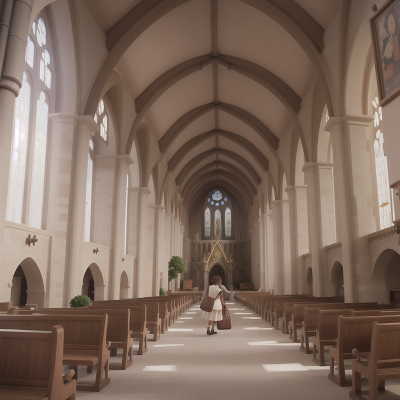 Image For Post Anime, cathedral, coffee shop, airplane, museum, boat, HD, 4K, AI Generated Art