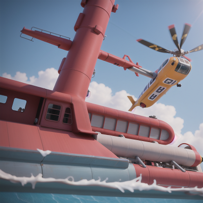 Image For Post Anime, rocket, helicopter, swimming, police officer, carnival, HD, 4K, AI Generated Art