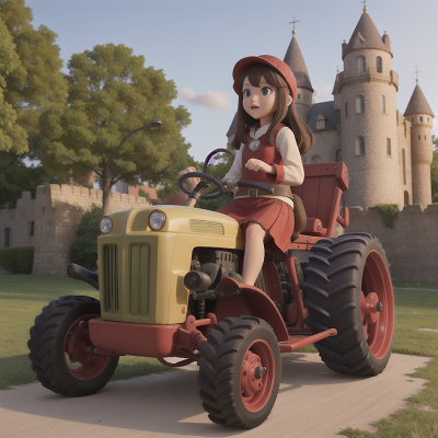 Image For Post Anime, tractor, sled, market, medieval castle, submarine, HD, 4K, AI Generated Art