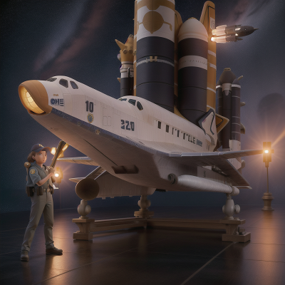 Image For Post Anime, space shuttle, turtle, police officer, telescope, museum, HD, 4K, AI Generated Art
