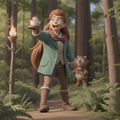 Image For Post Anime, enchanted forest, bigfoot, celebrating, queen, desert, HD, 4K, AI Generated Art