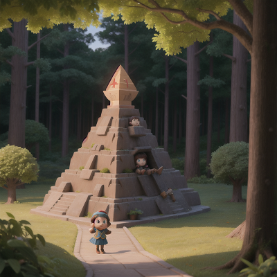 Image For Post Anime, sled, submarine, pyramid, enchanted forest, crying, HD, 4K, AI Generated Art
