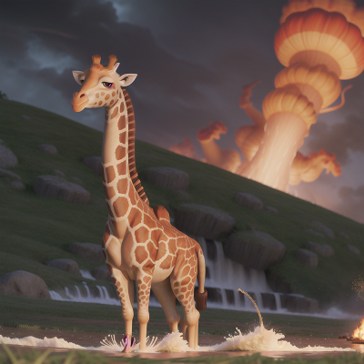 Image For Post Anime, giraffe, flood, tornado, firefighter, piano, HD, 4K, AI Generated Art