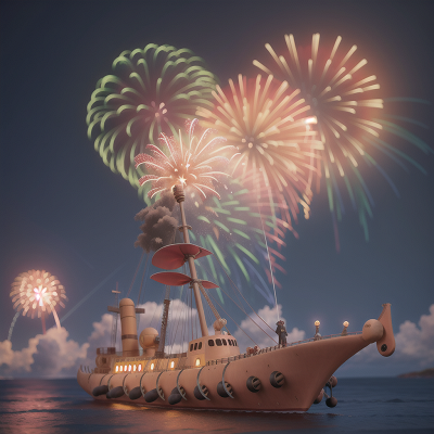 Image For Post Anime, fireworks, gladiator, witch, submarine, space, HD, 4K, AI Generated Art