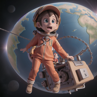 Image For Post Anime, map, space station, monkey, key, zombie, HD, 4K, AI Generated Art