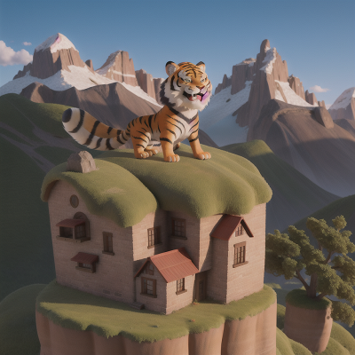 Image For Post Anime, troll, tiger, superhero, mountains, bakery, HD, 4K, AI Generated Art