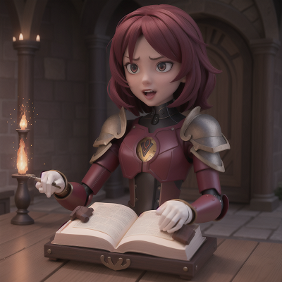 Image For Post Anime, gladiator, artificial intelligence, force field, spell book, vampire's coffin, HD, 4K, AI Generated Art