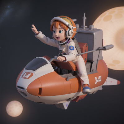 Image For Post Anime, spaceship, hovercraft, astronaut, pirate, park, HD, 4K, AI Generated Art