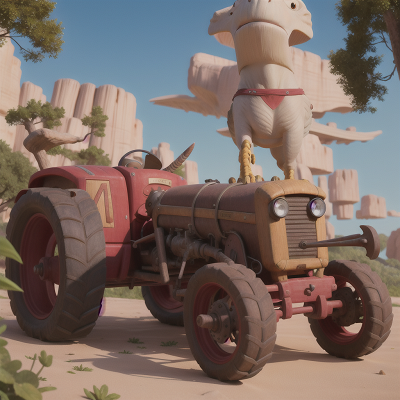 Image For Post Anime, tractor, ancient scroll, pterodactyl, pirate, key, HD, 4K, AI Generated Art