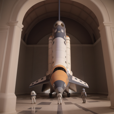 Image For Post Anime, museum, anger, drought, space shuttle, knights, HD, 4K, AI Generated Art