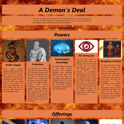 Image For Post Demon's Deal CYOA by FlyingPinkMonkey