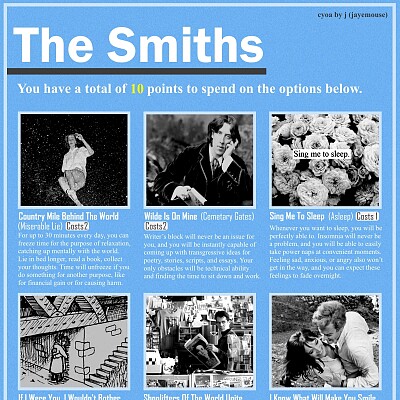 Image For Post The Smiths CYOA (by jayemouse)
