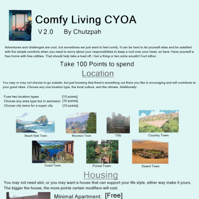Image For Post Comfy Living CYOA by Chutzpah