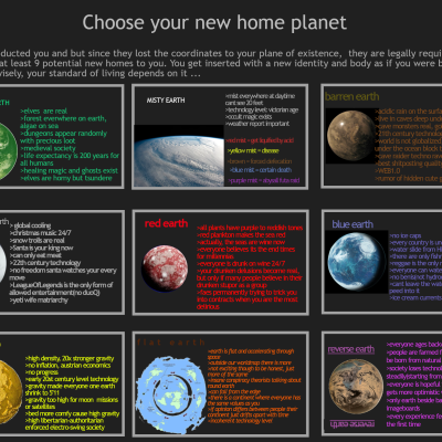 Image For Post Choose your new home planet cyoa from /tg/