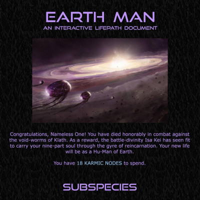 Image For Post Earth Man CYOA by Claydust