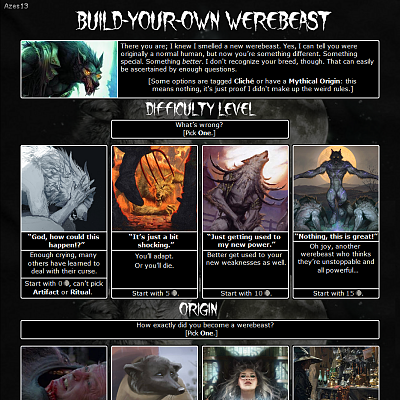 Image For Post Build-Your-Own Werebeast