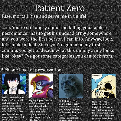 Image For Post Patient Zero CYOA Be the Zombie