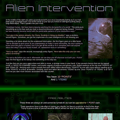 Image For Post Alien Intervention CYOA