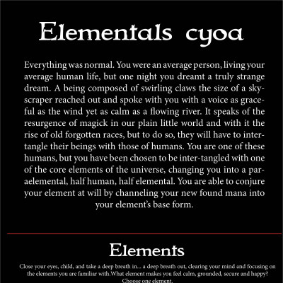 Image For Post Elementals v2 CYOA by EvisceratedAngel