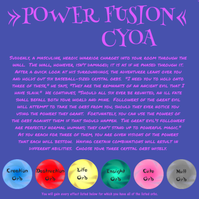 Image For Post Power Fusion CYOA from /tg/