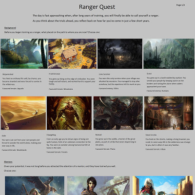 Image For Post Ranger Quest CYOA