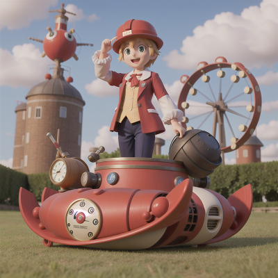 Image For Post Anime, clock, carnival, doctor, hovercraft, farmer, HD, 4K, AI Generated Art