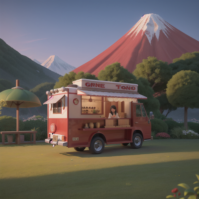 Image For Post Anime, garden, geisha, taco truck, mountains, hero, HD, 4K, AI Generated Art