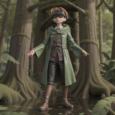 Image For Post Anime, villain, swamp, invisibility cloak, scientist, virtual reality, HD, 4K, AI Generated Art