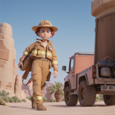 Image For Post Anime, mummies, desert oasis, firefighter, mechanic, griffin, HD, 4K, AI Generated Art
