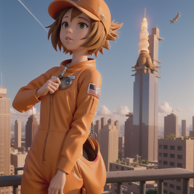 Image For Post Anime, mechanic, skyscraper, phoenix, astronaut, giraffe, HD, 4K, AI Generated Art