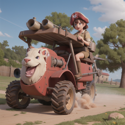 Image For Post Anime, pirate, drought, tractor, tank, zookeeper, HD, 4K, AI Generated Art