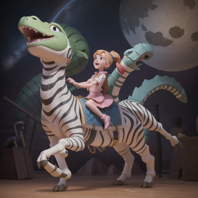 Image For Post Anime, space station, zebra, alligator, dancing, griffin, HD, 4K, AI Generated Art