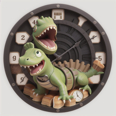 Image For Post Anime, clock, alligator, knights, bakery, cyborg, HD, 4K, AI Generated Art