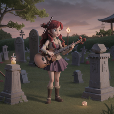Image For Post Anime, drought, bubble tea, haunted graveyard, violin, vikings, HD, 4K, AI Generated Art