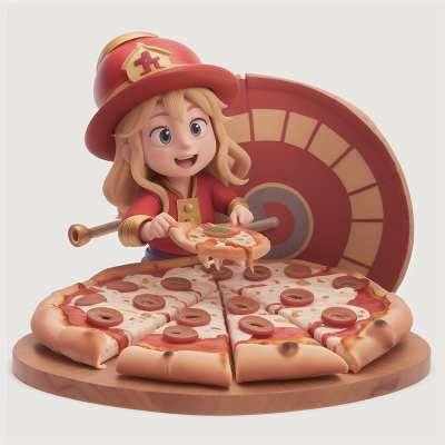 Image For Post Anime, wizard's hat, gladiator, firefighter, hat, pizza, HD, 4K, AI Generated Art