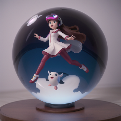 Image For Post Anime, virtual reality, ghost, whale, crystal, balloon, HD, 4K, AI Generated Art