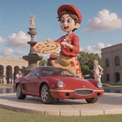 Image For Post Anime, pizza, fountain, museum, car, doctor, HD, 4K, AI Generated Art