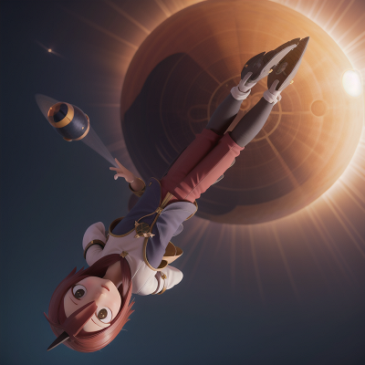 Image For Post Anime, flying, teleportation device, solar eclipse, knights, failure, HD, 4K, AI Generated Art