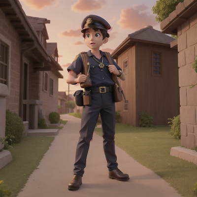 Image For Post Anime, turtle, treasure, success, chimera, police officer, HD, 4K, AI Generated Art