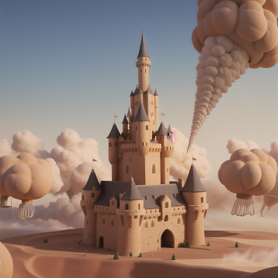 Image For Post Anime, sandstorm, confusion, chef, teleportation device, medieval castle, HD, 4K, AI Generated Art