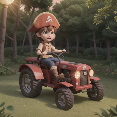 Image For Post Anime, forest, solar eclipse, pirate, tractor, maze, HD, 4K, AI Generated Art