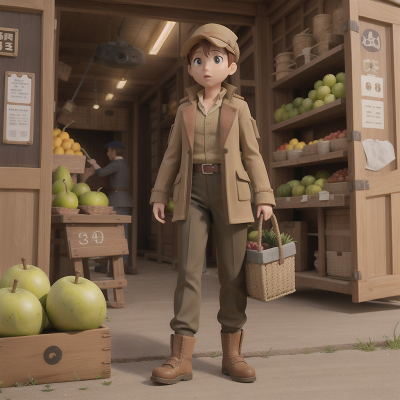 Image For Post Anime, suspicion, archaeologist, holodeck, invisibility cloak, fruit market, HD, 4K, AI Generated Art