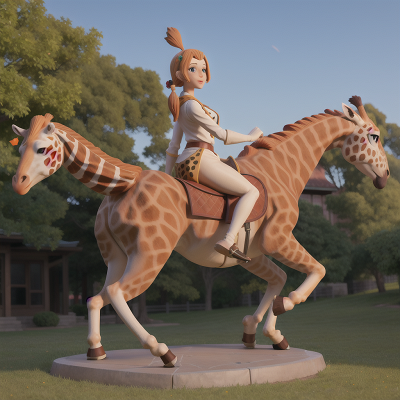 Image For Post Anime, statue, yeti, school, giraffe, centaur, HD, 4K, AI Generated Art