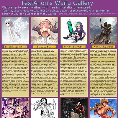 Image For Post TextAnon's Waifu Gallery CYOA