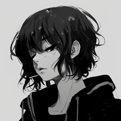 Image For Post | A profile of Cowboy Bebop character stylised in black, highlighting sharp outlines. anime black pfp aesthetics pfp for discord. - [Anime Black PFP](https://hero.page/pfp/anime-black-pfp)