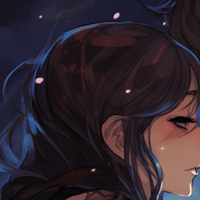 Image For Post | Two characters gazing at each other, starry night in the background, emotion palpable. beautiful match pfp for couples pfp for discord. - [match pfp for couples, aesthetic matching pfp ideas](https://hero.page/pfp/match-pfp-for-couples-aesthetic-matching-pfp-ideas)