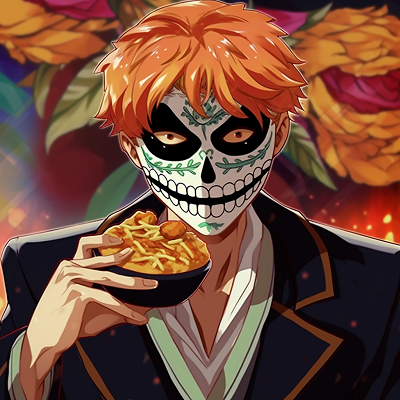 Image For Post Bleach's Ichigo in Day of the Dead Style - mexican anime pfp arts