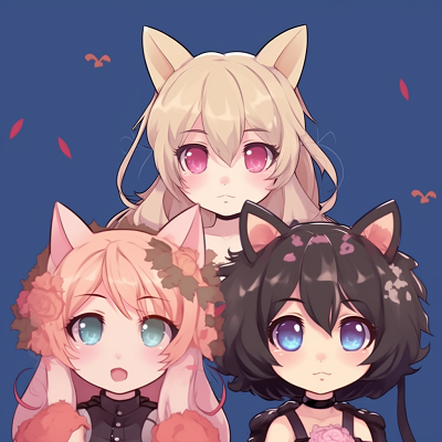 Image For Post | Three smiling anime friends in pastel colors, enhanced with cute details. cute anime trio pfp pfp for discord. - [Anime Trio PFP](https://hero.page/pfp/anime-trio-pfp)