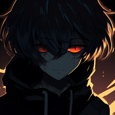 Image For Post | A face of anime character shaded, with luminous eyes shining. unique black pfp anime pfp for discord. - [Black PFP Anime Collections](https://hero.page/pfp/black-pfp-anime-collections)