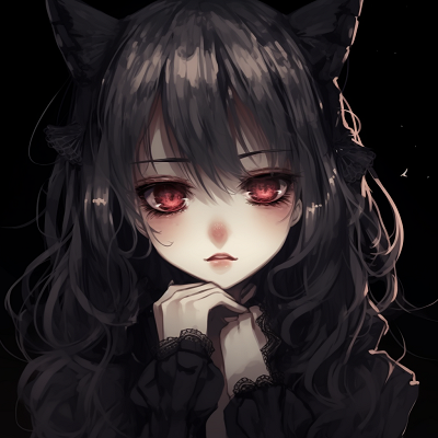 Image For Post | Anime character in elaborate Gothic Lolita attire, featuring detailed lace work and pastel gothic nuances. adorable goth anime girl pfp pfp for discord. - [Goth Anime Girl PFP](https://hero.page/pfp/goth-anime-girl-pfp)